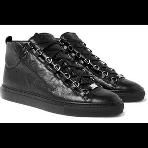 Lanvin Low Top Lace-Up Arena Sneaker in Black 49